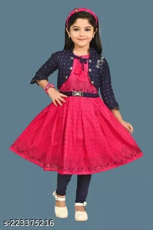 KIDS BEAUTIFUL DRESS WITH JACKET